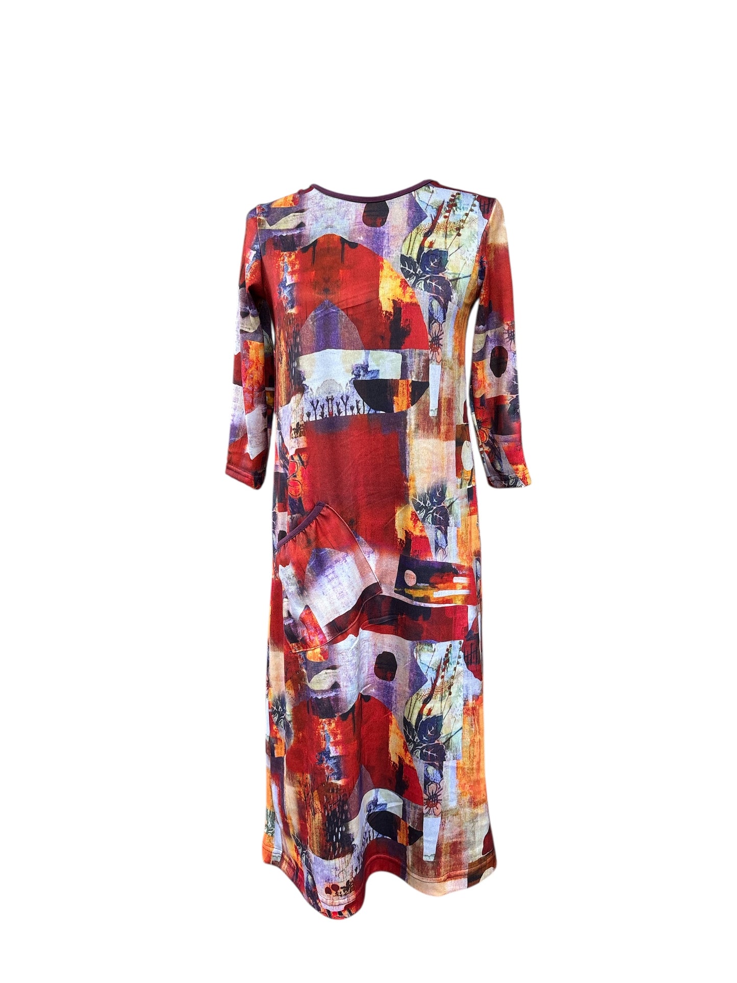 Robe adaptée manche 7/8, Marie-Rose | Multi | A3B