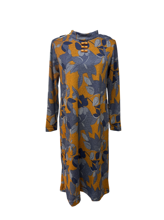 Robe adaptée manche longue et col roulé | Janique | A3B