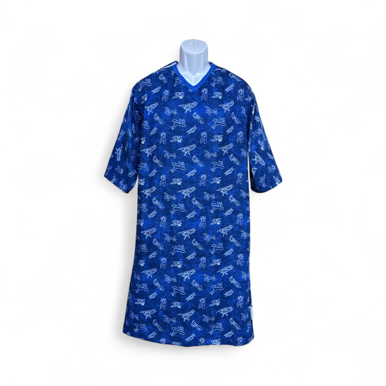 Chemise de nuit adaptée | Flanelle-avion | A3B