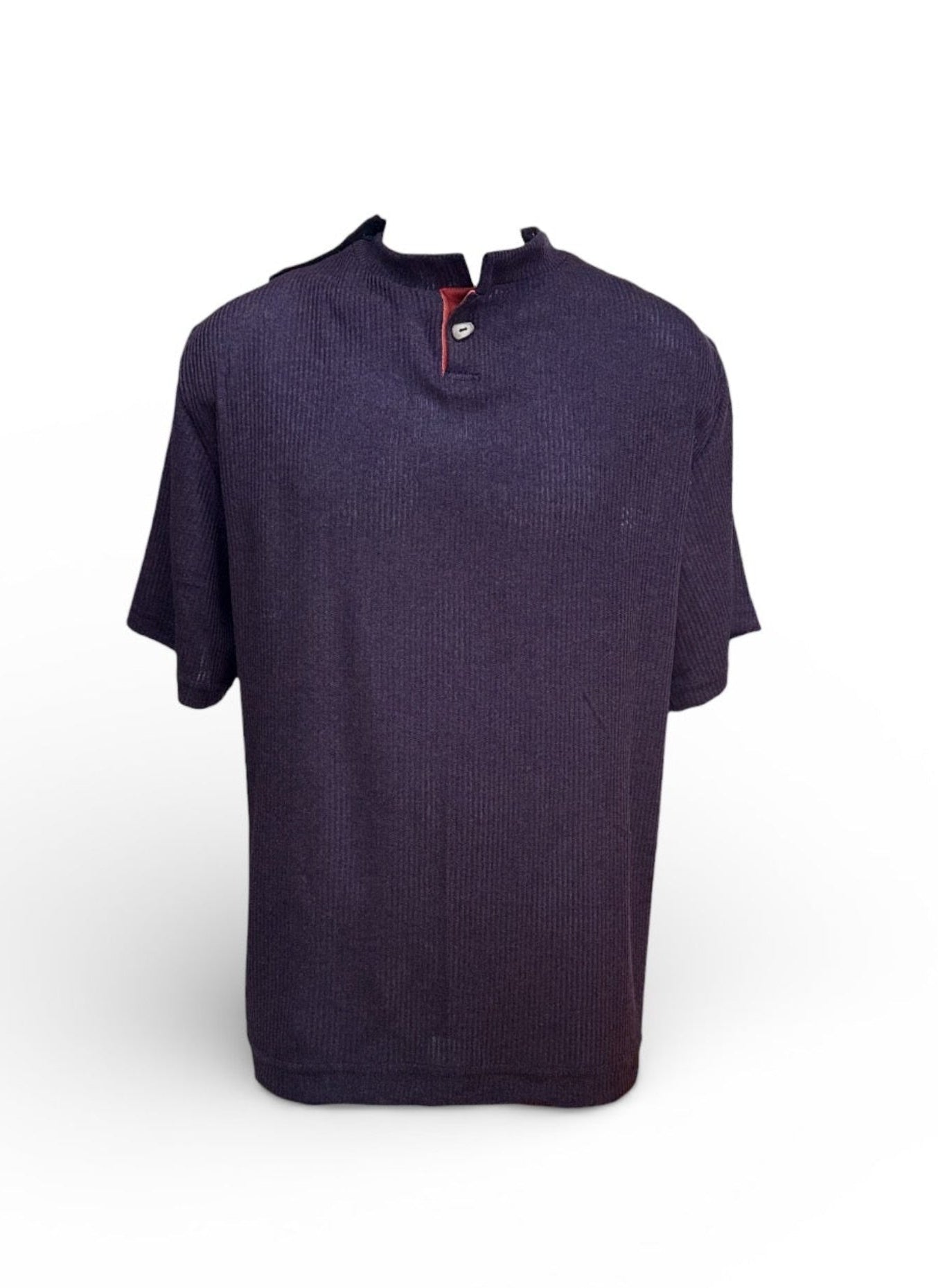 Haut style polo manche courte | Marc Bourgogne chiné | A3B