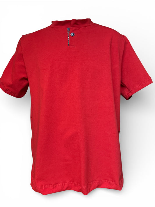 T shirt adapté style polo manche courte | Marc Le Rouge | A3B