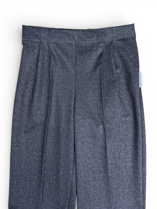 Pantalon adapté sans fond en denim extensible  | noir| A3B