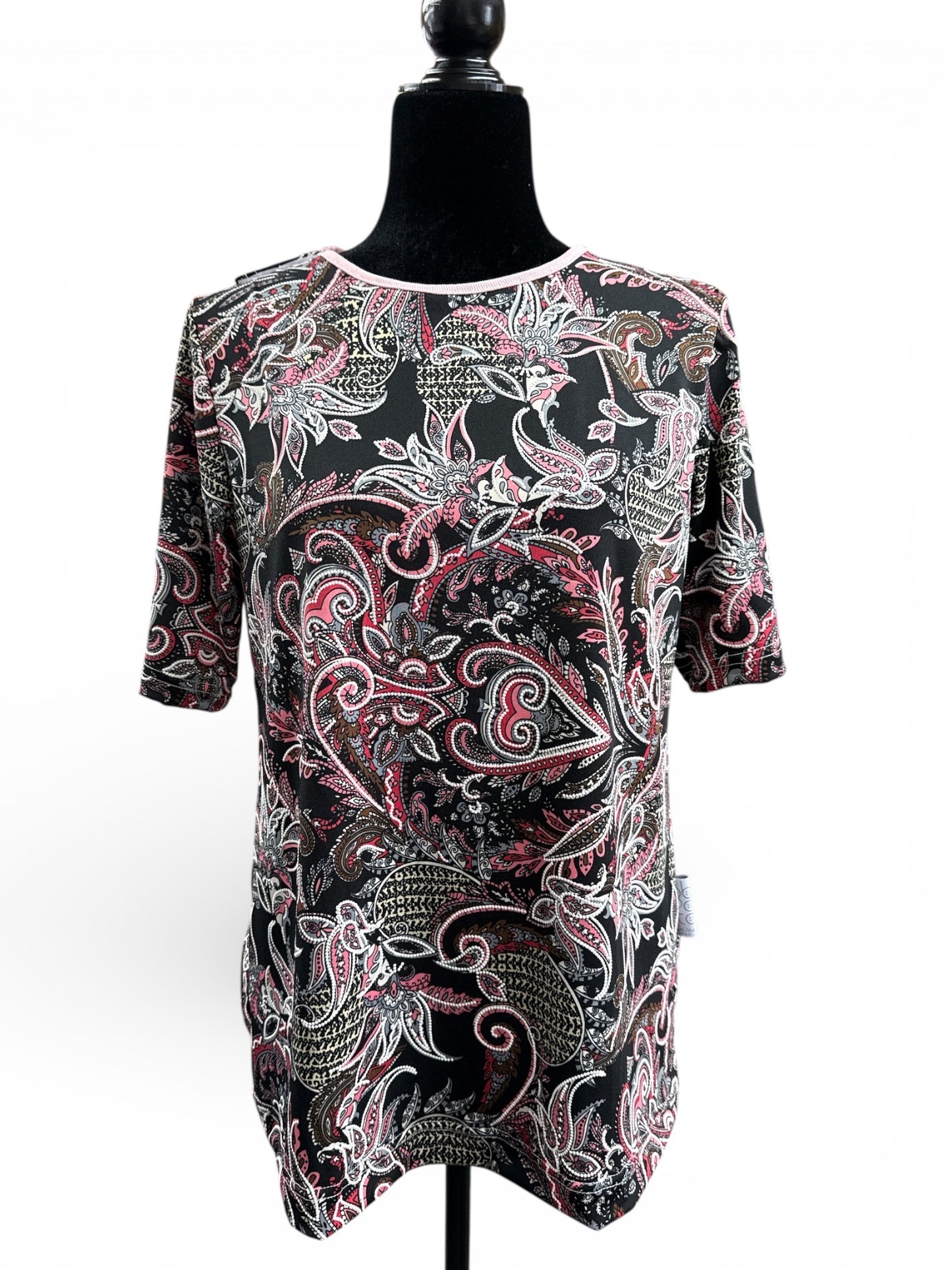 Chandail adapté manche courte | Mandalas Roses | A3B