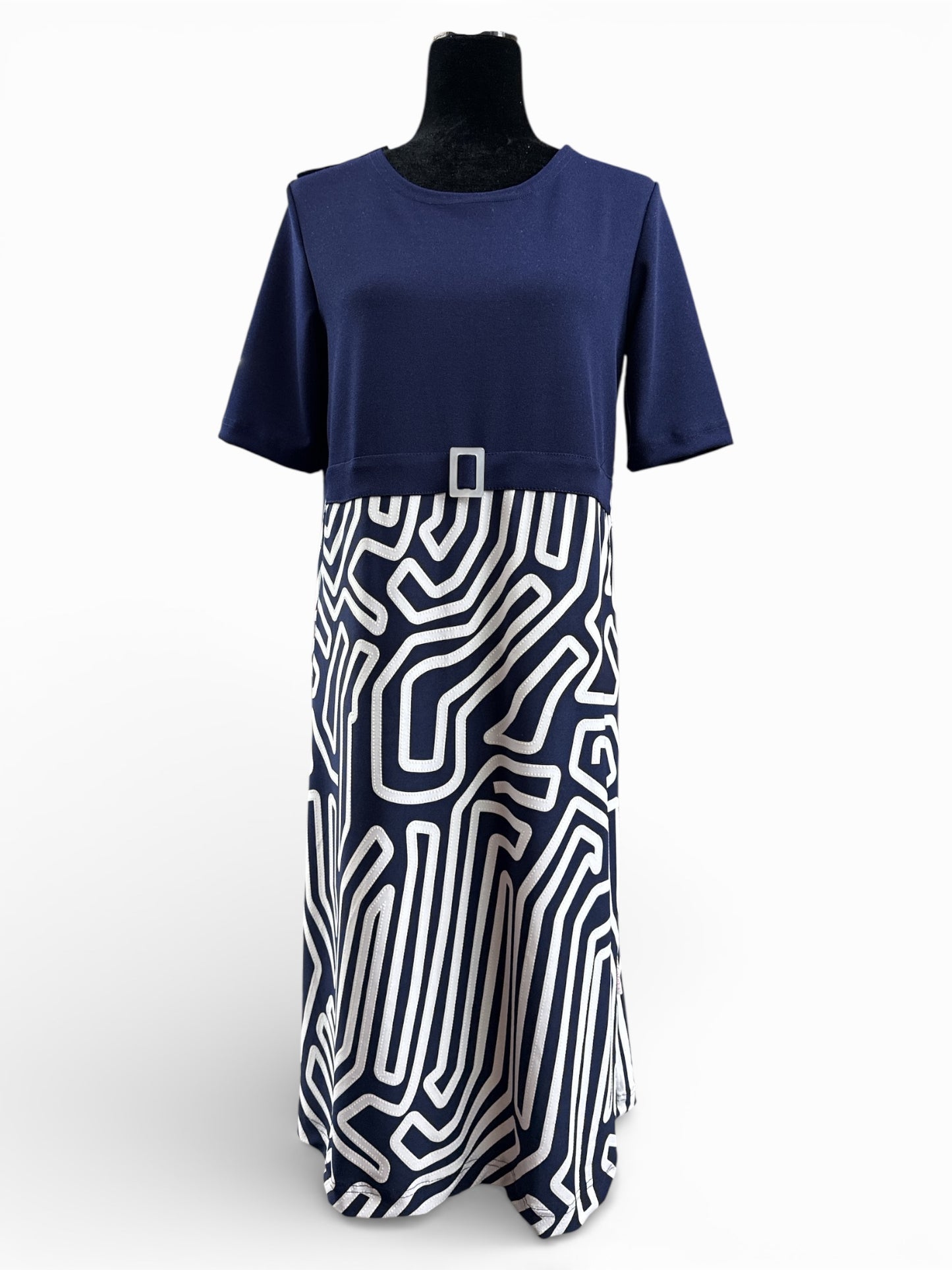 Robe adaptée, manche courte | Bord de mer | A3B