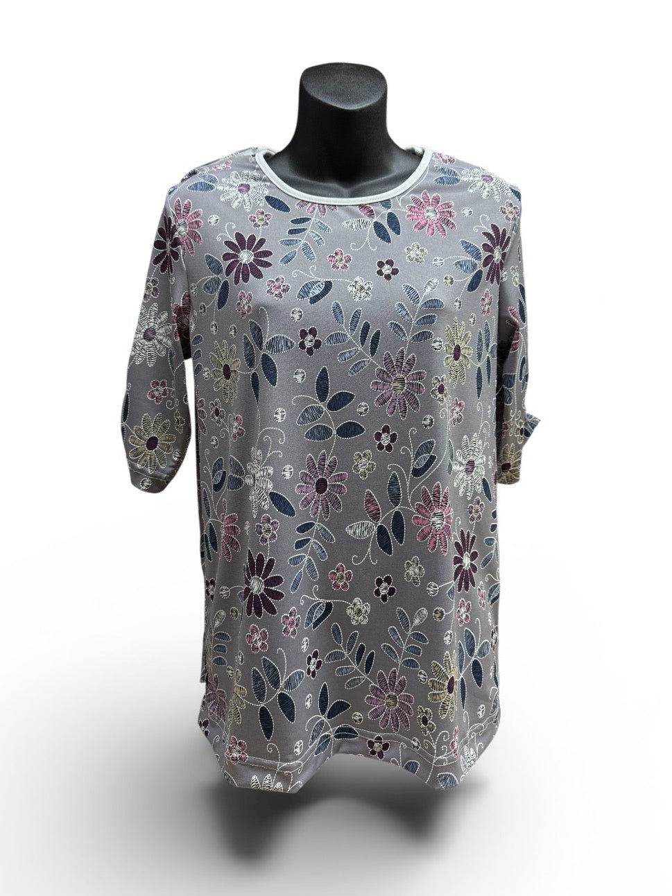 Chandail adapté manche au coude | Lilas fleuri | A3B