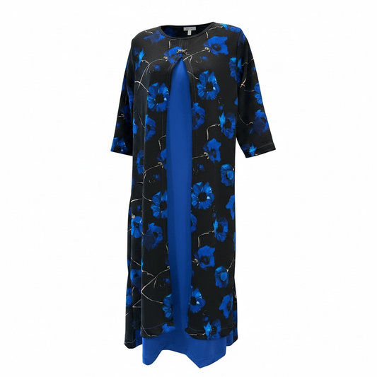 Robe adaptée manche trois quarts | Amelia | A3B