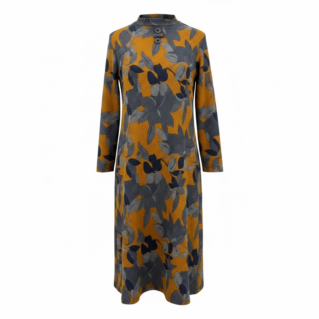 Robe adaptée manche longue et col roulé | Janique | A3B