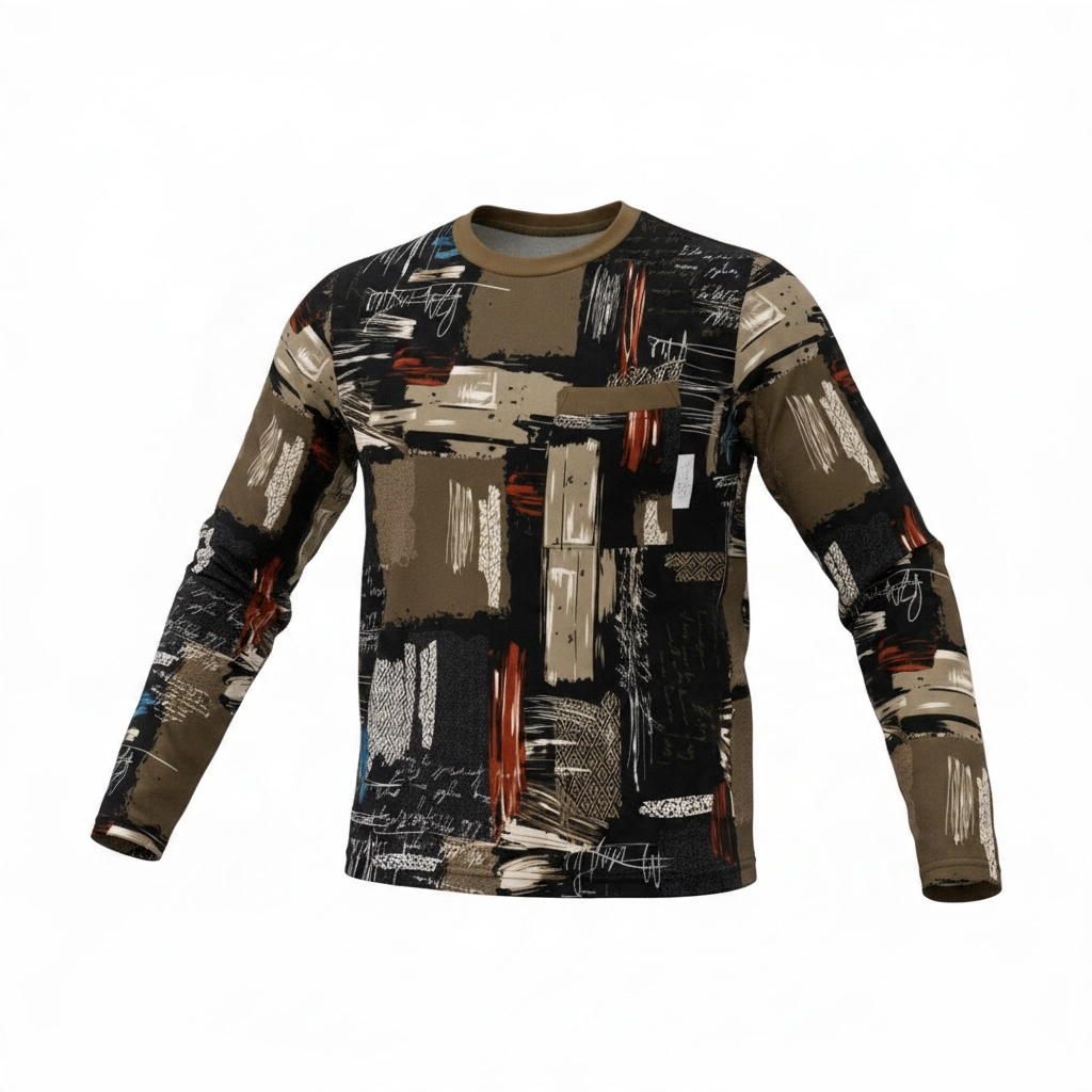 Chandail pour hommes, manche longue | Graffiti | A3B