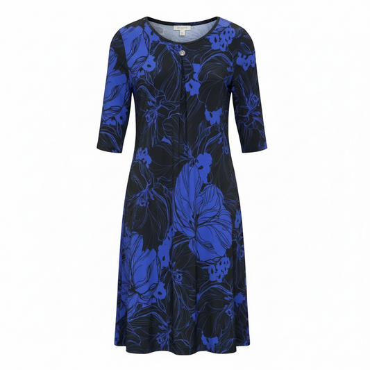 Robe adaptée manche ⅞ | Clair de lune | A3B