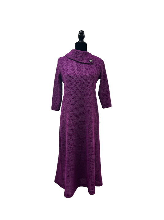 Robe adaptée manche ⅞ Catherine | magenta | A3B