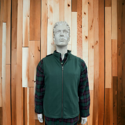 Veste adaptée verte sans manches en  polar | Jules, Verte | Mode Québécoise | A3B