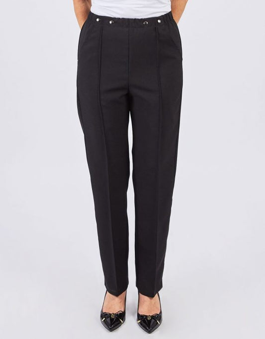 Pantalon adapté avec ouverture sur le devant IMPARFAITS | Noir ou Marine | EZE