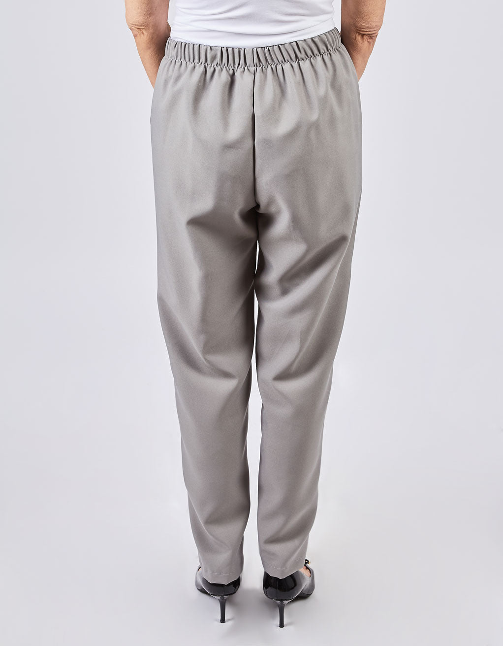 Pantalon gris perle adaptés, pour dame | DT FP62525 | EZ