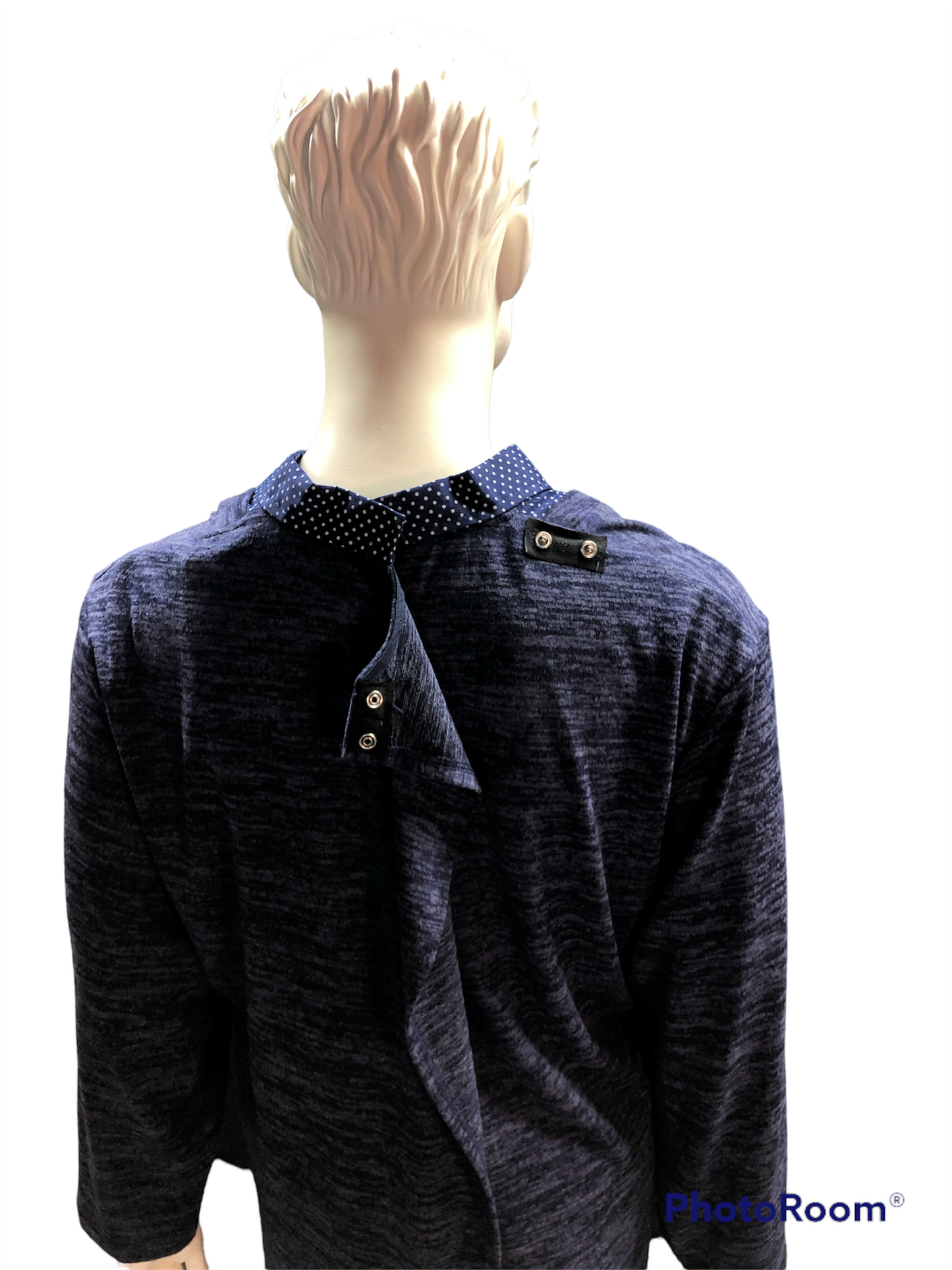 Chandail adapté manche longue avec chemise intégrée | MP