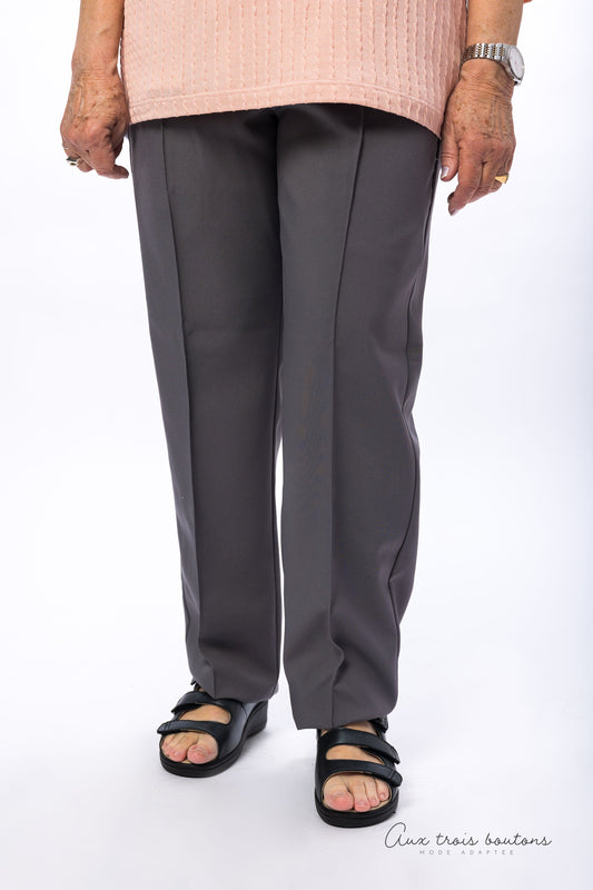 Pantalon adapté ouverture sur les côtés  | gris-FP62525 | EZ