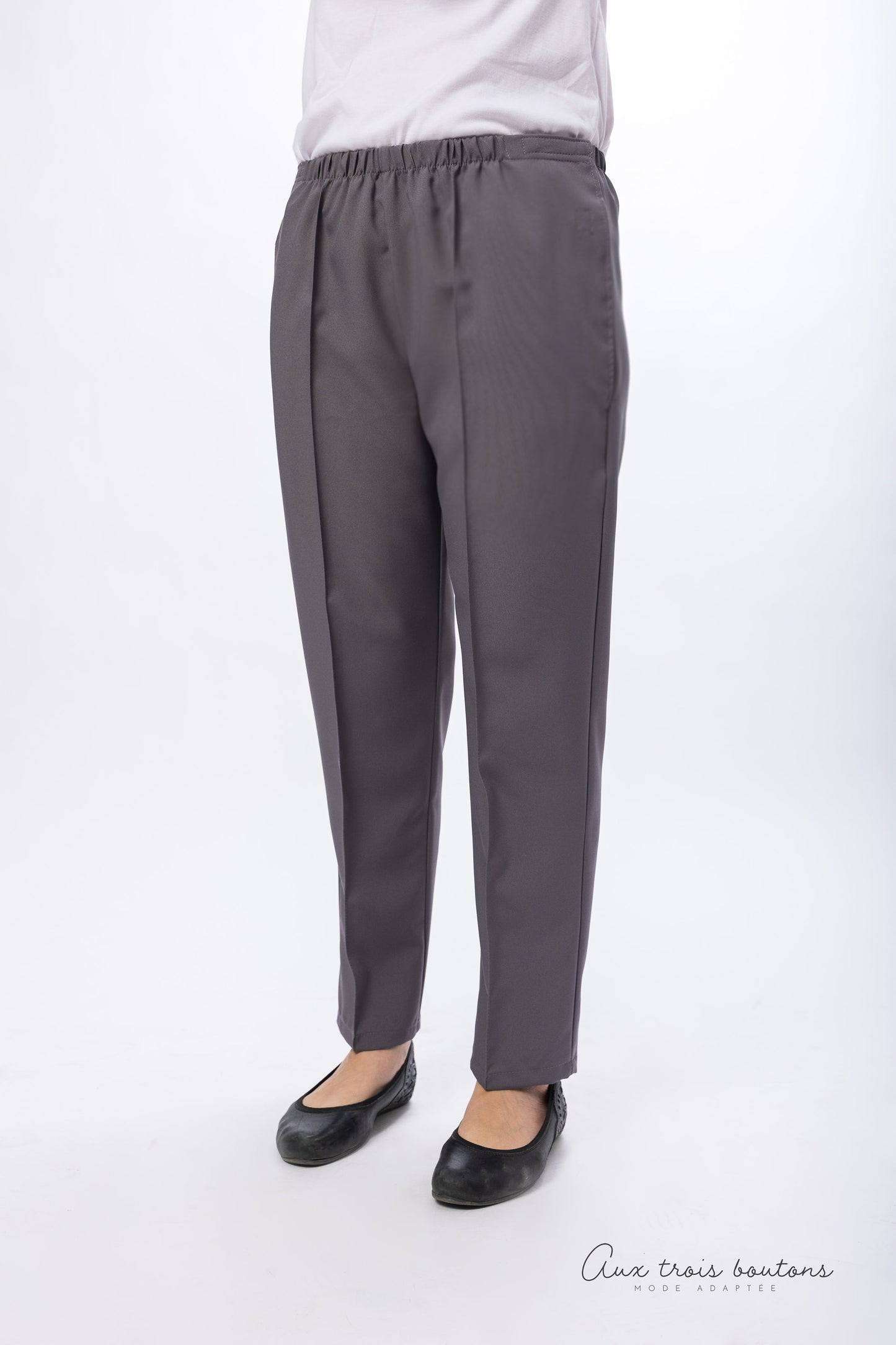 Pantalon gris charcoal ou moka | 2109A | Mode Québécoise | T&L