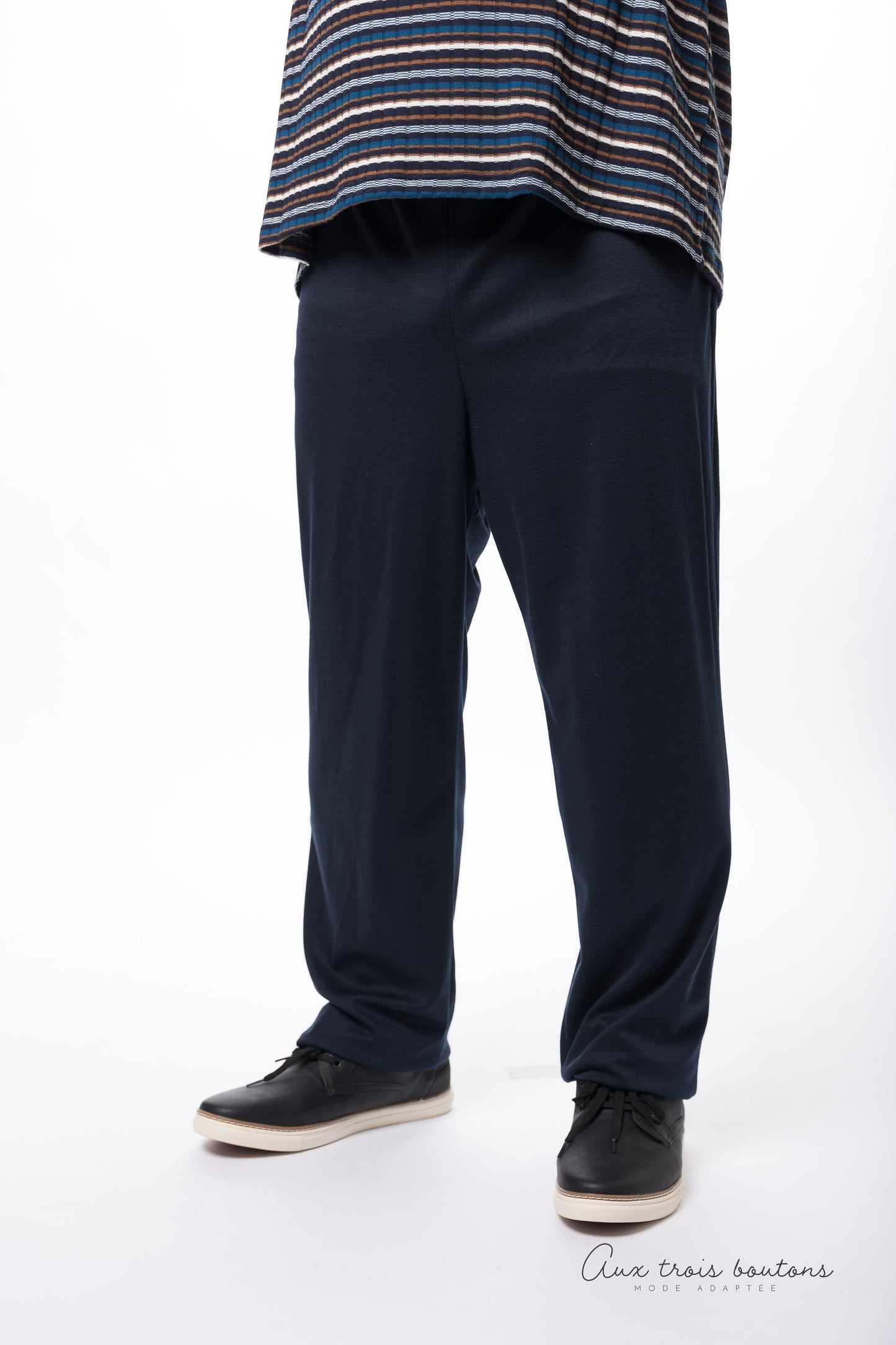 Pantalon marine sans fond, pour homme avec panneaux d'intimité en jersey | Modèle KHP28 | CCV