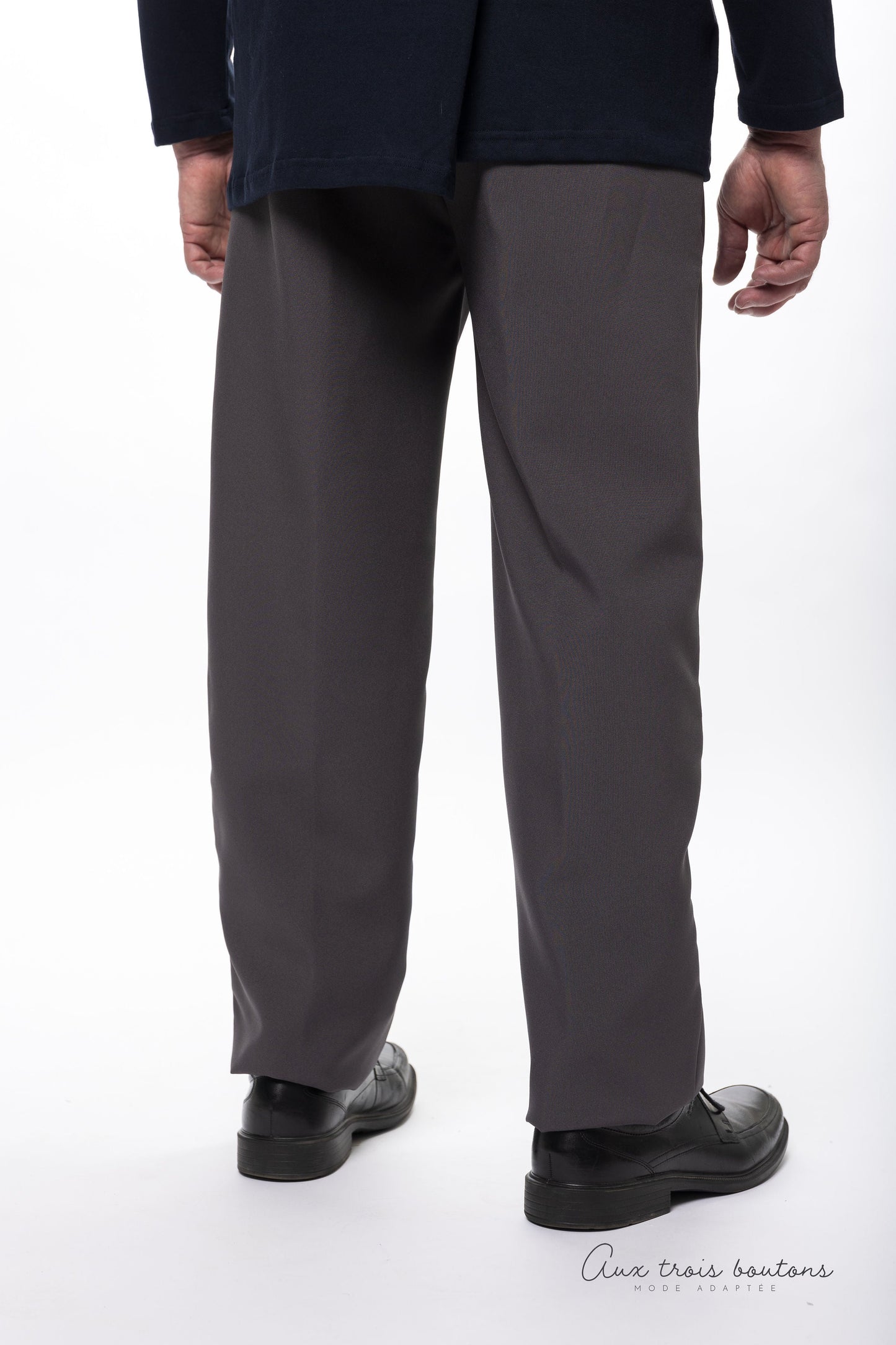 Pantalon adapté gris perle pour homme |  HP64080 | EZ