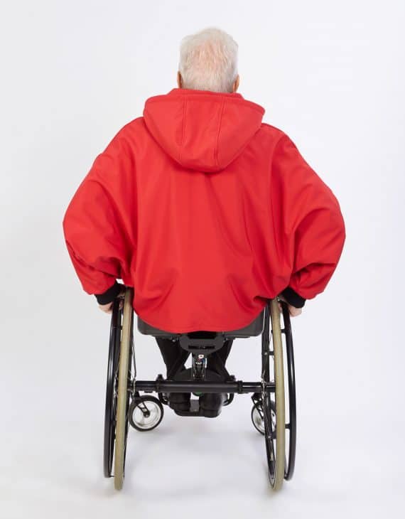 Manteau style cape adapté aux fauteuils roulants avec manches | EZ