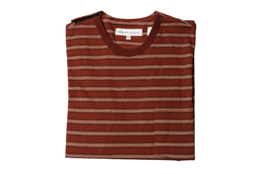 T-shirt adapté rouge ligné | 3123A | T&L