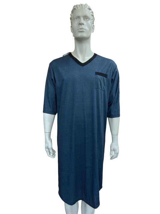 Chemise de nuit adaptée pour homme |Acier-1KHN57 | CCV