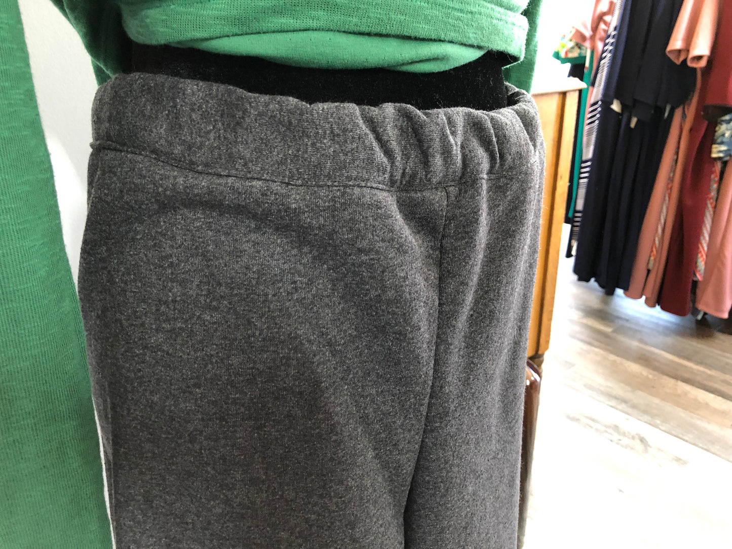 Pantalon gris sans fond en coton ouaté | Mode Québécoise | A3B