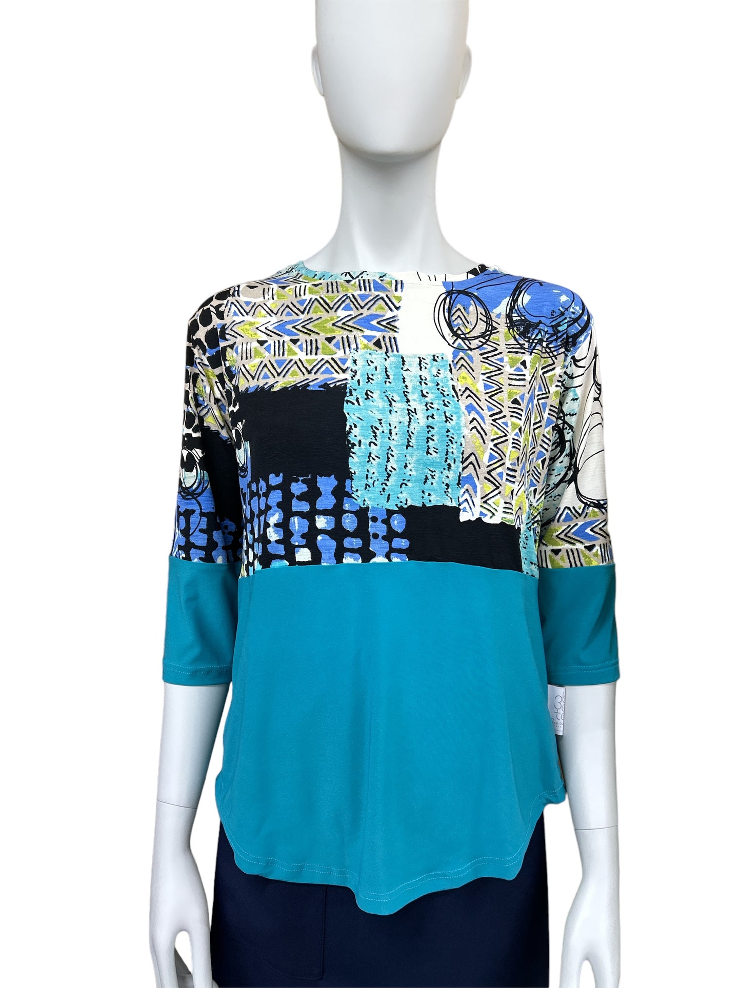 Chandail Annie turquoise | Mode Québécoise | A3B