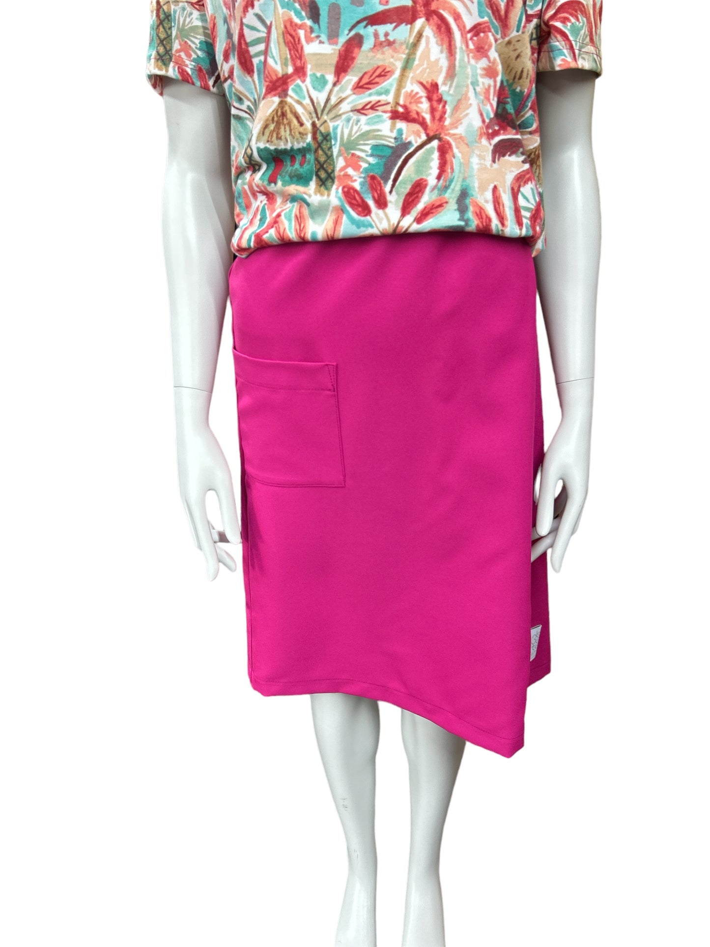 Jupe rose Kennedy avec poche | Mode Québécoise | A3B